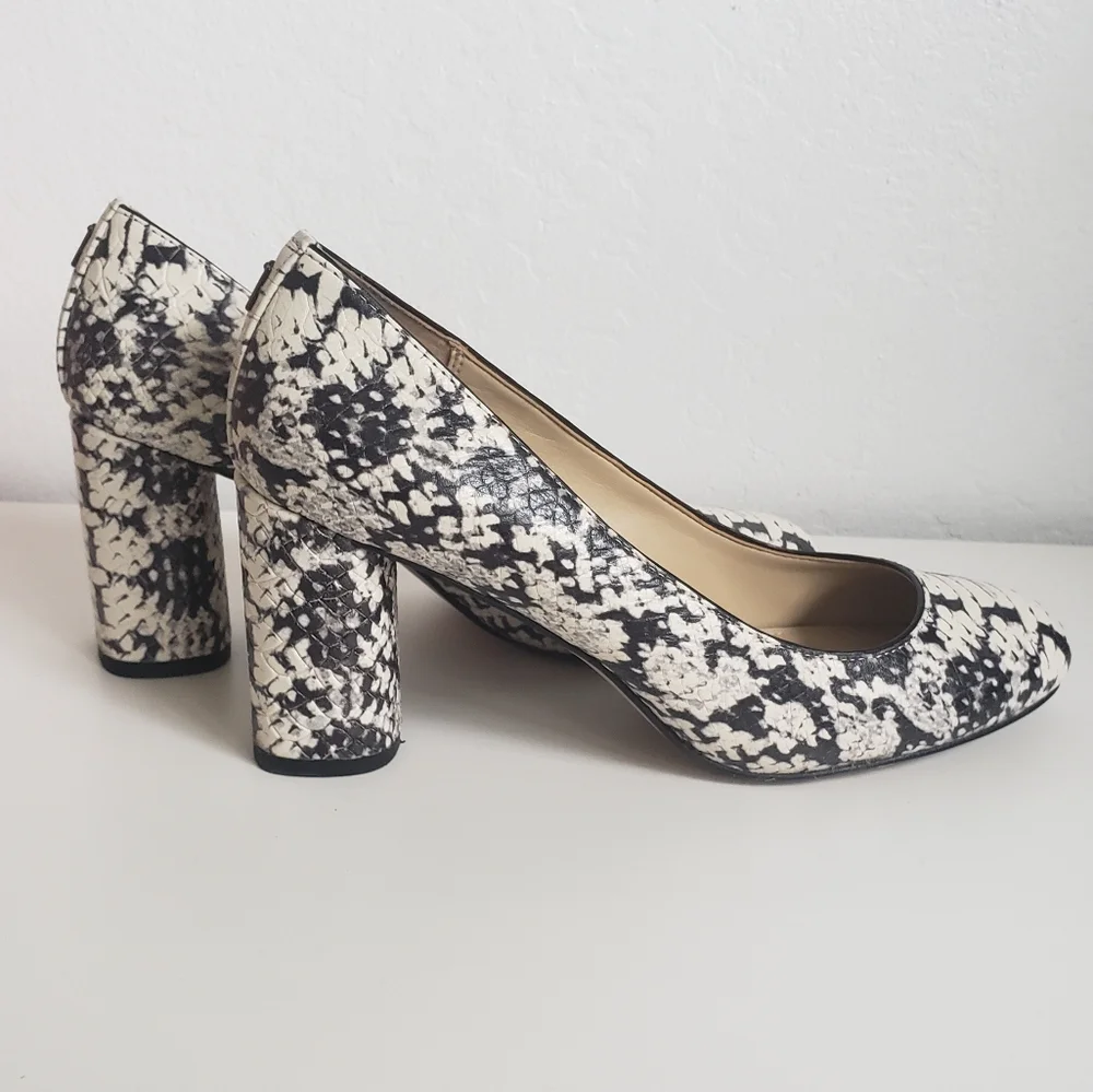 Coach Georgina Snakeskin Heels